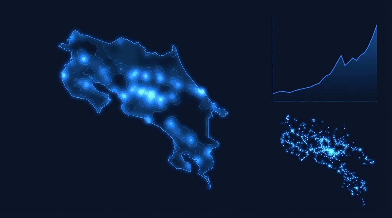 Visualización de datos del mercado inmobiliario de Costa Rica
